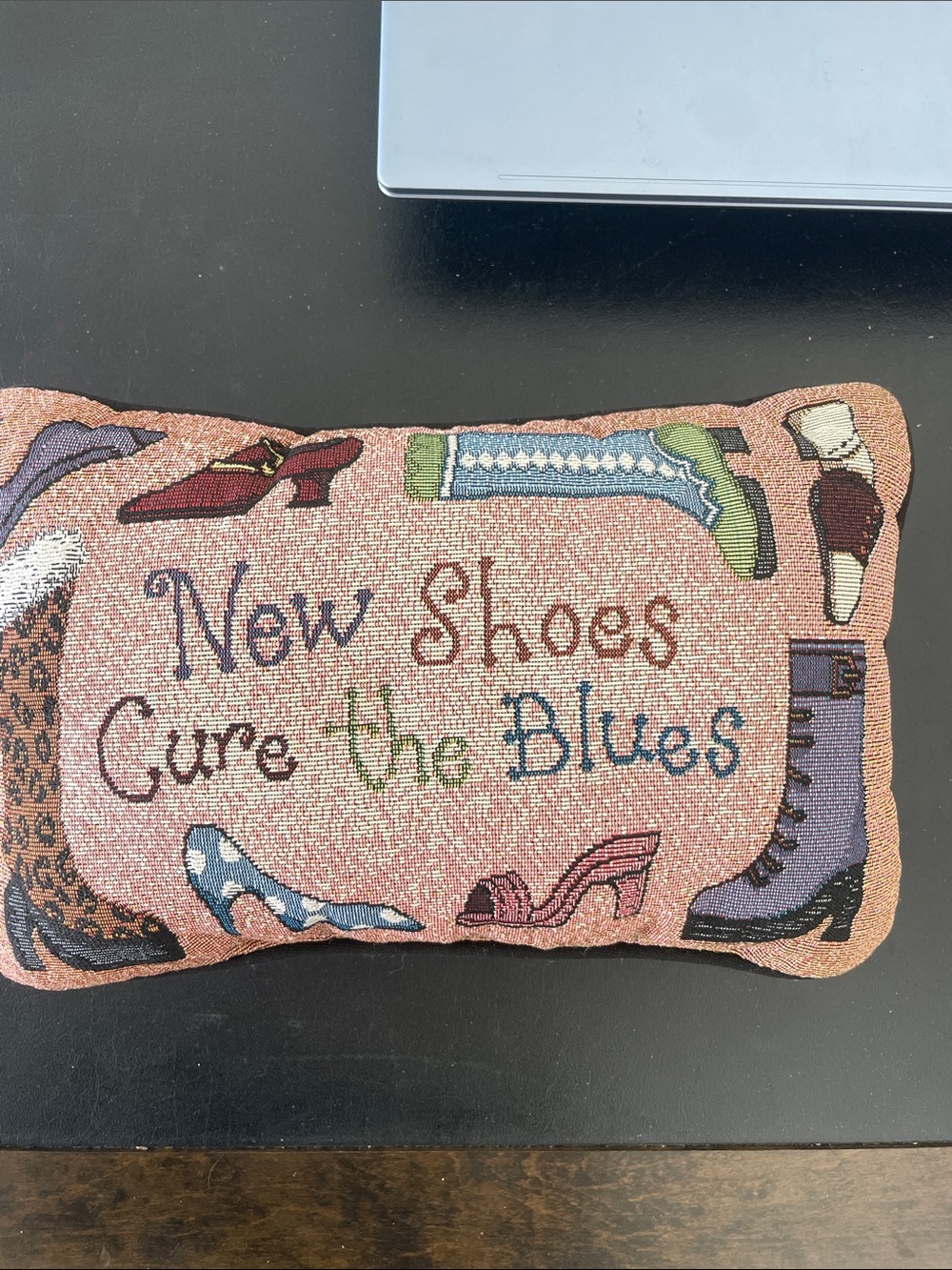 Decorative Pillow- New Shoes Cure the Blues